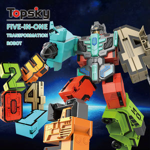 Giocattoli Robot Educativi per Prescuola, Assemblaggio in Plastica, Trasformazione di Numeri e Cifre, Strumento di Apprendimento Divertente e Attivo - Product Image 4