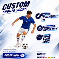 Chaussettes de sport montantes personnalisées avec logo – Antidérapantes, respirantes et absorbant l'humidité pour le football et l'entraînement OEM/ODM