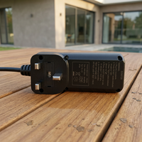 Adaptateur de prise électrique RIFENG norme britannique UK 13A haute fiabilité avec protection contre les surtensions IP54, disjoncteur 10A/13A, 3 broches