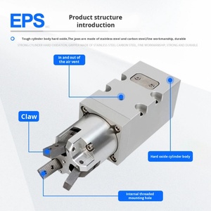 YCMRS3-32D Three-Jaw Two-Jaw Aluminum Body Series Cylinder <b>Bottle</b> Cap Screw 360-Degree Infinite Rotation Pneumatic Claw Finger - Product Image 2