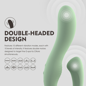 WINYI Schlussverkauf U-Form doppelter Vibrator Großhandel individuelle Verpackung doppelter trägerloser Strapon-<span class=keywords><strong>Dildo</strong></span>-Vibrator für Lesben - Product Image 4