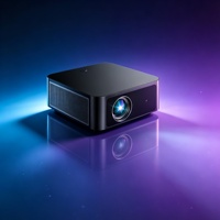 Téléphone mobile Android intelligent portable, écran LCD, vidéo Full HD 1080P, projecteur LED pour cinéma maison, WiFi, mini projecteur 4K pour usage domestique
