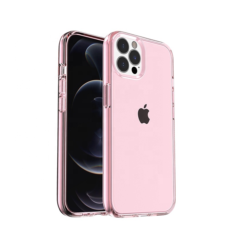 Transparent Hard Thicker Shockproof Mobile Phone Case For iPhone 13 Mini