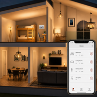 Ampoule LED à filament WiFi intelligente E26 E27 B22 CRI 90+ 2700-6500K Contrôle par application Compatible avec Alexa Google Home