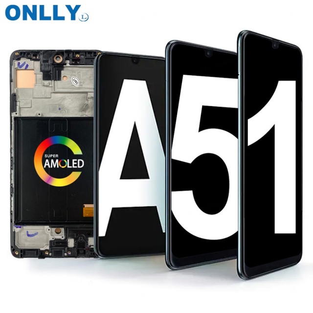 SUPER AMOLED Display for Samsung Galaxy A51 A515 A515F A515F/DS A515FD LCD Display with Frame Digitizer
