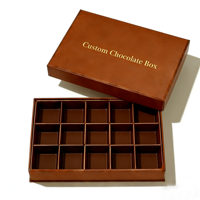 Boîte cadeau portable de luxe haut de gamme personnalisée, tendance mode, imperméable, avec doublure en éponge, vide, pour dattes et chocolats, finition mate