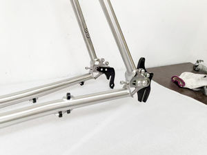 Cuadro de Bicicleta de Titanio 700C OEM en Oferta con Diseño de Acopladores S&S, Transmisión por Correa, Desviador <span class=keywords><strong>Rohloff</strong></span> y Patillas Deslizantes para Ciclismo de Gravel - Product Image 4