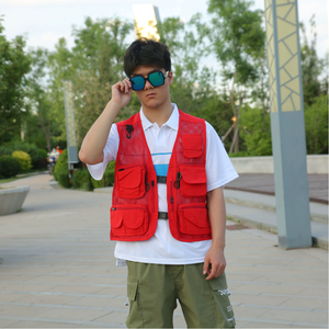 Factory Price Comfortable Summer <strong>Fly</strong> Fishing <strong>Vest</strong> Breathable Mesh Multi-Pockets Outdoor Sports Fishing Jacket - Product Image 6
