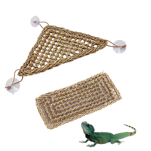 Hamac triangulaire pour reptiles, tapis d'escalade, tapis en herbe, <span class=keywords><strong>échelle</strong></span> en corde irrégulière, tapis pour animaux de compagnie pour petits animaux - Product Image 1