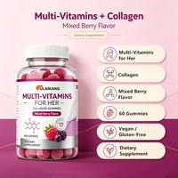 Vitamines Multiples en Gros pour Elle, Gommes de Collagène, Vente Directe Usine, Marque Privée, Soutien Cheveux Peau Ongles, Faible MOQ