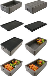 Toptan katlanabilir EPP köpük Flip kutusu restoran teslimat katlanabilir yalıtımlı Cater gıda taşıyıcı - Product Image 2