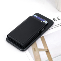 Portefeuille de téléphone en PU de qualité supérieure, magnétique, flexible, porte-cartes élégant pour une utilisation sur le bureau