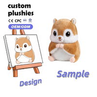 Peluche Écureuil de Dessin Animé, Jouet Doux en Peluche, Décoration Maison, Cadeau de Fête Personnalisé, Jouets pour Enfants et Famille