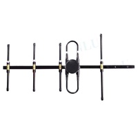 Antenne Yagi vissée en alliage d'aluminium UHF 400-470mhz Antenne Tv Boti à 5 éléments Antenne émetteur à Gain élevé 9dbi