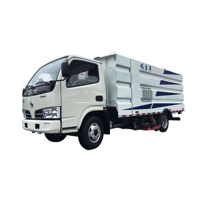 Camion à aspiration pure Dongfeng compact de 5 m3, empattement de 3300 mm, nettoyeur de rue avec souffleur à flux d'air à haute vitesse, pas besoin de brosses - Product Image 1