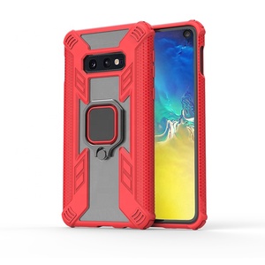 TPU del teléfono de la contraportada de la PC caso de 360 grados con imán anillo soporte para Samsung galaxy S10 lite - Product Image 4