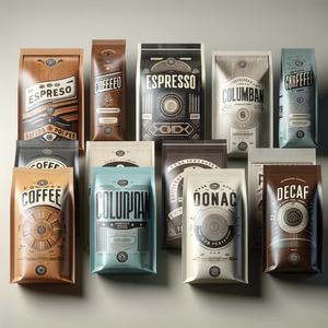 Sacs à café personnalisés avec logo imprimé, qualité alimentaire, 12 oz, avec valve, pour emballage de thé, noix, café et aliments - Product Image 5