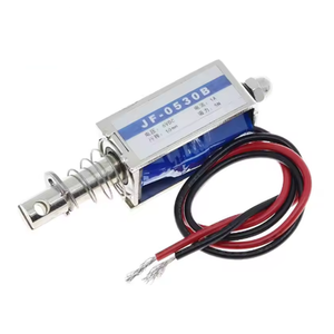 แม่เหล็กไฟฟ้าแบบดึงและดัน รุ่น JF-0530B DC 6V 12V 24V แบบโครงเปิด แรงดึง 5N ระยะเคลื่อนที่ 10 มม. โซลินอยด์แบบเส้นตรง - Product Image 1