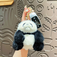 En gros : Porte-clés poupée en peluche animal, Pendentif de sac pour filles, Poupée de machine à griffes, Porte-clés panda en peluche mignon