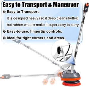 Commercial <strong>floor</strong> <strong>cleaning</strong> <strong>machine</strong> with brushes and pads and high strength <strong>floor</strong> polisher and cleaner - Product Image 5