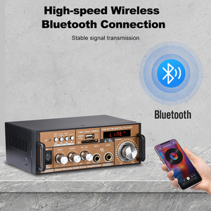   Mini Amplificador de Audio, Pantalla Digital, Doble Voltaje, USB, TF, FM, Radio, Bluetooth, Compatible con OEM, 2 Canales, para Hogar, Auto, Fábrica, Venta al por Mayor - Product Image 4