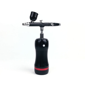 Kit de pistolet de pulvérisation à air comprimé rouge et noir, gobelet de 1L, pneumatique, pour la réparation de meubles, la coloration de gâteaux, l'artisanat - Product Image 3