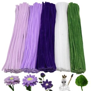 Jouets éducatifs DIY : 100 pièces de tiges chenille et bâtonnets torsadés pour bouquets de fleurs, jouets éducatifs pour enfants - Product Image 1