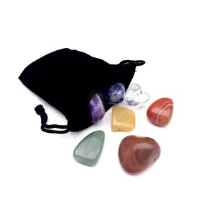 Juego de 7 piezas de Chakra Gran regalo <span class=keywords><strong>para</strong></span> <span class=keywords><strong>principiantes</strong></span> Piedras de cuarzo caídas de 7 Chakra con bolsa <span class=keywords><strong>para</strong></span> meditación y espiritualidad - Product Image 4