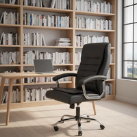 Chaise de bureau exécutive moderne en cuir à dossier haut, très populaire, pour le bureau à domicile et la salle de réunion