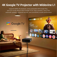 Proyector U001 Pro 4K Android 14, 2050 ANSI Lúmenes Certificados, Google TV 2.1, Búsqueda por Voz, Cine en Casa, LED LCD 1080P, HIFI Estéreo 3D