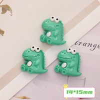 Mini Coque de Téléphone Adorable Motif Animal (Grenouille, Lapin, Dinosaure) en Crème Adhésive à la Goutte d'Huile pour Accessoires de Bijoux DIY