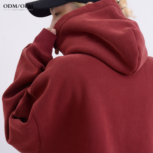 Hoodie personnalisé avec logo, 350 g/m², coupe ample, en coton, pour homme, en molleton, fabricant de hoodies personnalisés, impression en relief de haute qualité - Product Image 5