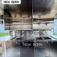 Fourgon alimentaire à pizza entièrement équipé en aluminium de marque de luxe avec four pour événements d'entreprise-Remorque alimentaire résistante à la rouille