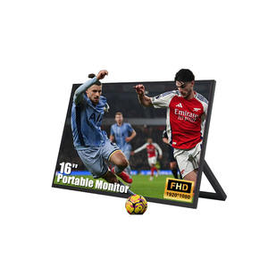 Écran de jeu portable 16 pouces IPS Type C 1080p FHD Plug and Play avec haut-parleur intégré - Projection d'écran sans fil - Product Image 1