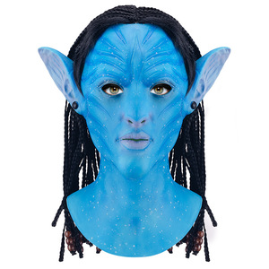 Festival <span class=keywords><strong>Avatar</strong></span> 2 Cosplay masque <span class=keywords><strong>eau</strong></span> route maquillage du visage hommes femmes fou Latex Halloween couvre-chef fête de noël Halloween masque - Product Image 1