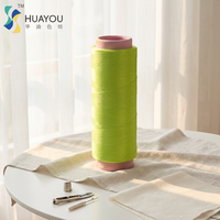Fil de nylon 100% teint en masse 70D/24F vert, fil élastique pour couture et tricot à la main, haute ténacité DTY pour tissage et tricotage
