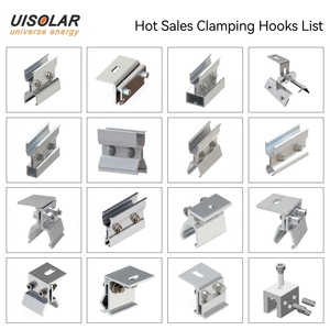 อุปกรณ์ยึดแผงโซลาร์เซลล์อลูมิเนียม UISOLAR สำหรับหลังคาแบบ Standing Seam ตัวหนีบยึดแผงโซลาร์เซลล์แบบ Klip <span class=keywords><strong>Lok</strong></span> - Product Image 1