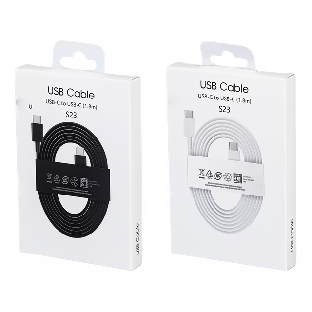 1.8M Type-C to Type-C USB 3.0 3A Fast Charging Cable with PVC/TPE Jacket Foil Shielding for for S20-S26 Mobile Phones