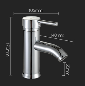 זול sus201 מעוקל יריקה כרום ליטוש מים חמים חם מערבל ברז מים קרים חמים - Product Image 3