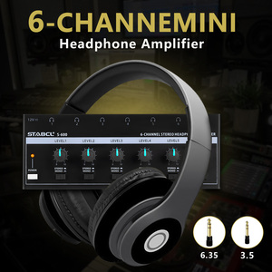 Stabcl S-600 <span class=keywords><strong>6</strong></span> Kênh Stereo Headphone Amp Âm Thanh Headphone <span class=keywords><strong>Amplifier</strong></span> Với Power Adapter DC 12V <span class=keywords><strong>6</strong></span>.35Mm Đầu Vào/Đầu Ra Giao Diện - Product Image 3