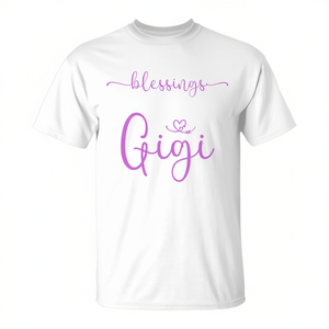 Camiseta para el Día de la Madre con la frase: Mis bendiciones favoritas me llaman Gigi, abuela - Product Image 2