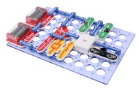 Kit d'apprentissage électronique 2008 : Ensemble de formation en circuits avec manuel et mallette de transport, fils à clipser, module LED