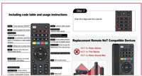 Control Remoto Universal 4 en 1 RC-G009 para Samsung, Sony, Philips y CBL, DVD, Audio AUX