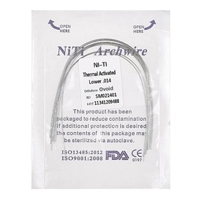 Orthodontic Wire Ni-Ti Thermal Activated Round Mix 0.012 To 0.020 Upper Lower For Dental Use - Product Image 2