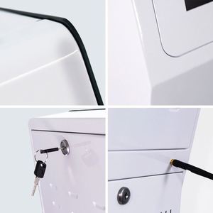 Quiosco de seguridad de autopago de 21,5 pulgadas, pantalla táctil, quiosco de pago con pantalla táctil de seguridad negra - Product Image 5