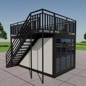 Kit de cabine mobile, structure en acier portable, mini-conteneur, maisons modulaires préfabriquées, maison préfabriquée économique, garage préfabriqué - Product Image 4