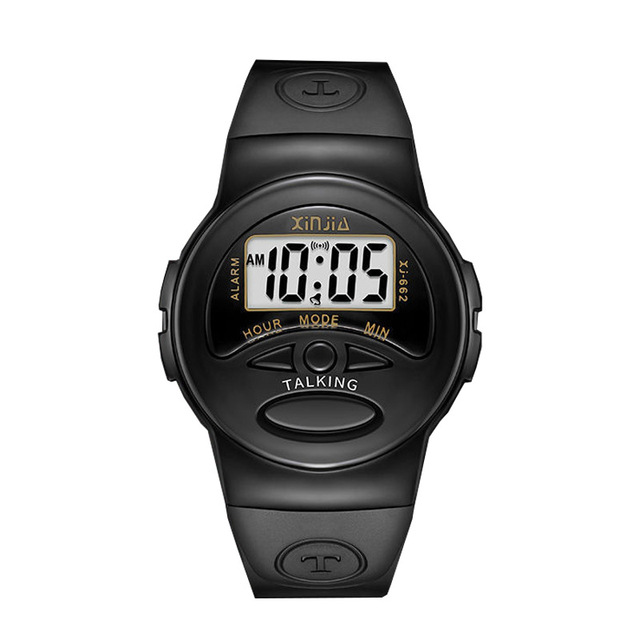 Real-time Voice Time-Telling Electronic Watch with One-Touch Function for Elderly & Middle-Aged Plastic 43mm Spring 2026 Gift