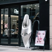 Grande sculpture d'ongle de simulation, décoration d'ongles, ornements de magasin, tête de porte, image personnalisée, modèle en fibre de verre