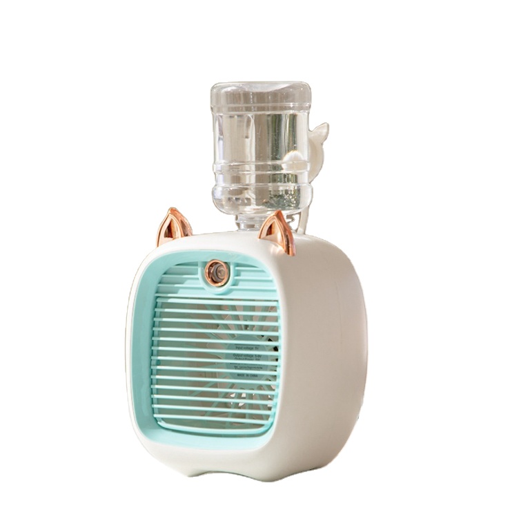 Настольный вентилятор для студенческого общежития, портативный мини креативный милый увлажнитель воды, увлажнитель, маленький вентилятор от производителя