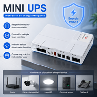 QIXIN Mini DC UPS 10400mAh Cadangan Daya Darurat untuk Router WIFI dengan Baterai Lithium Multifungsi